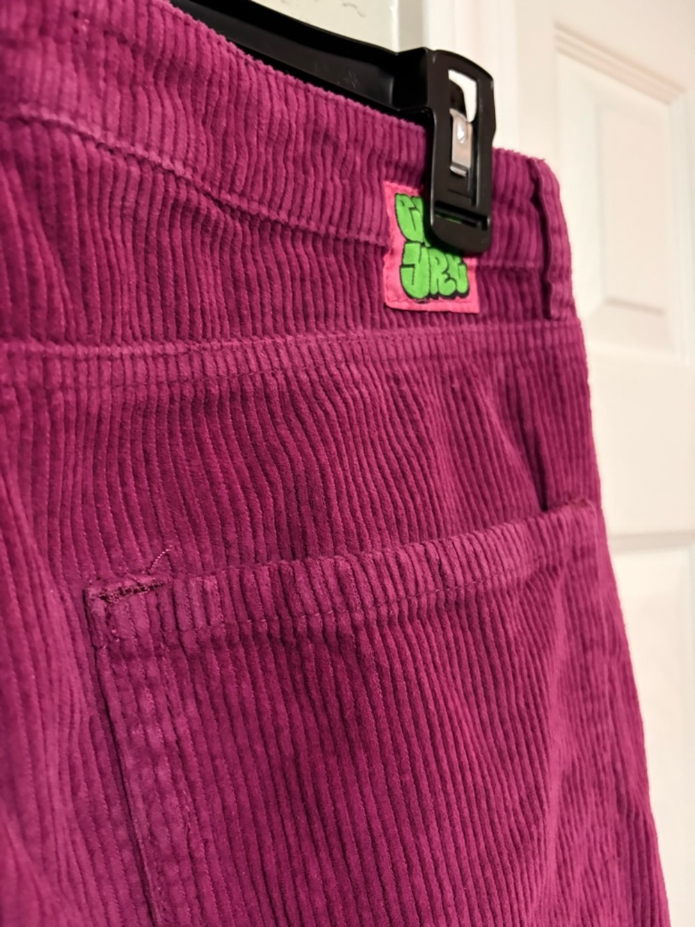 Empyre Fuchsia Corduroy Wide Leg Jeans - Picture 6 of 6